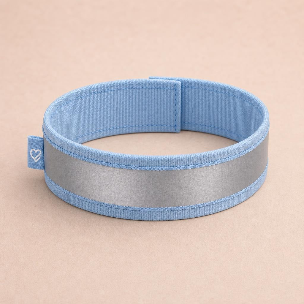 Reflective Stroller Band in Light Blue