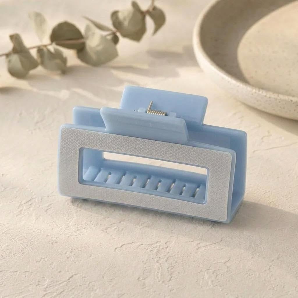 Reflective Hair Claw Clip in Light Blue