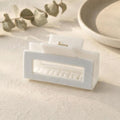 Reflective Hair Claw Clip in White